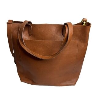 Madewell The Medium Transport Tote - English Saddle. NWT